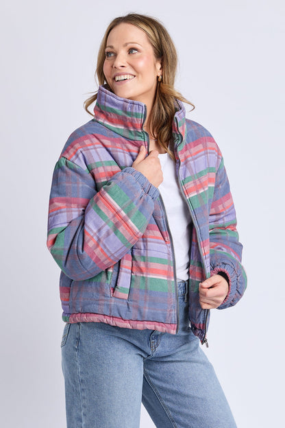 Cord Check Jacket - Multi Colour