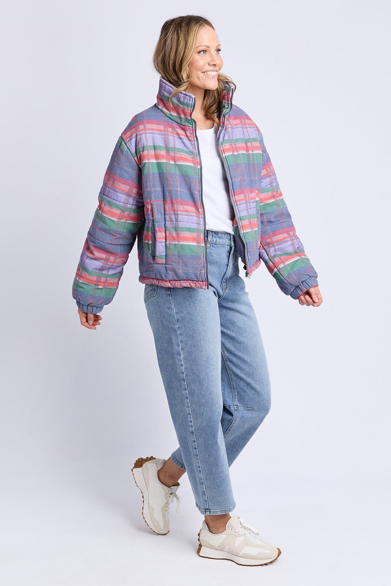 Cord Check Jacket - Multi Colour