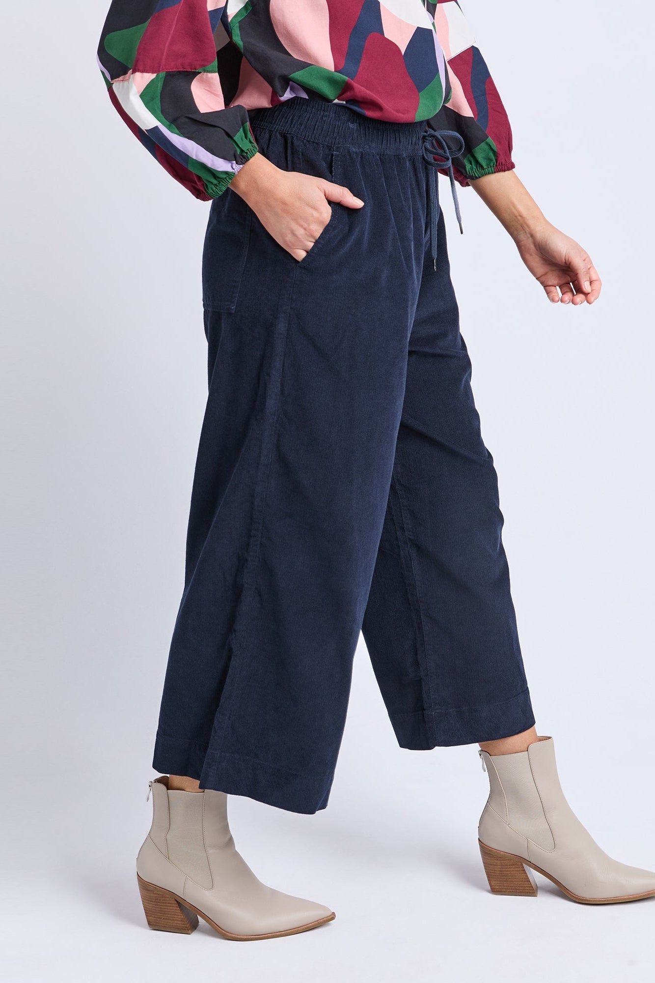 Winnie Cord Pant - Navy