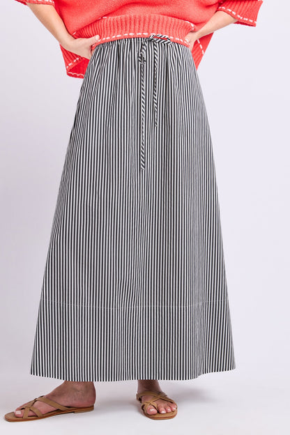 Elm Willow Skirt - Black Stripe