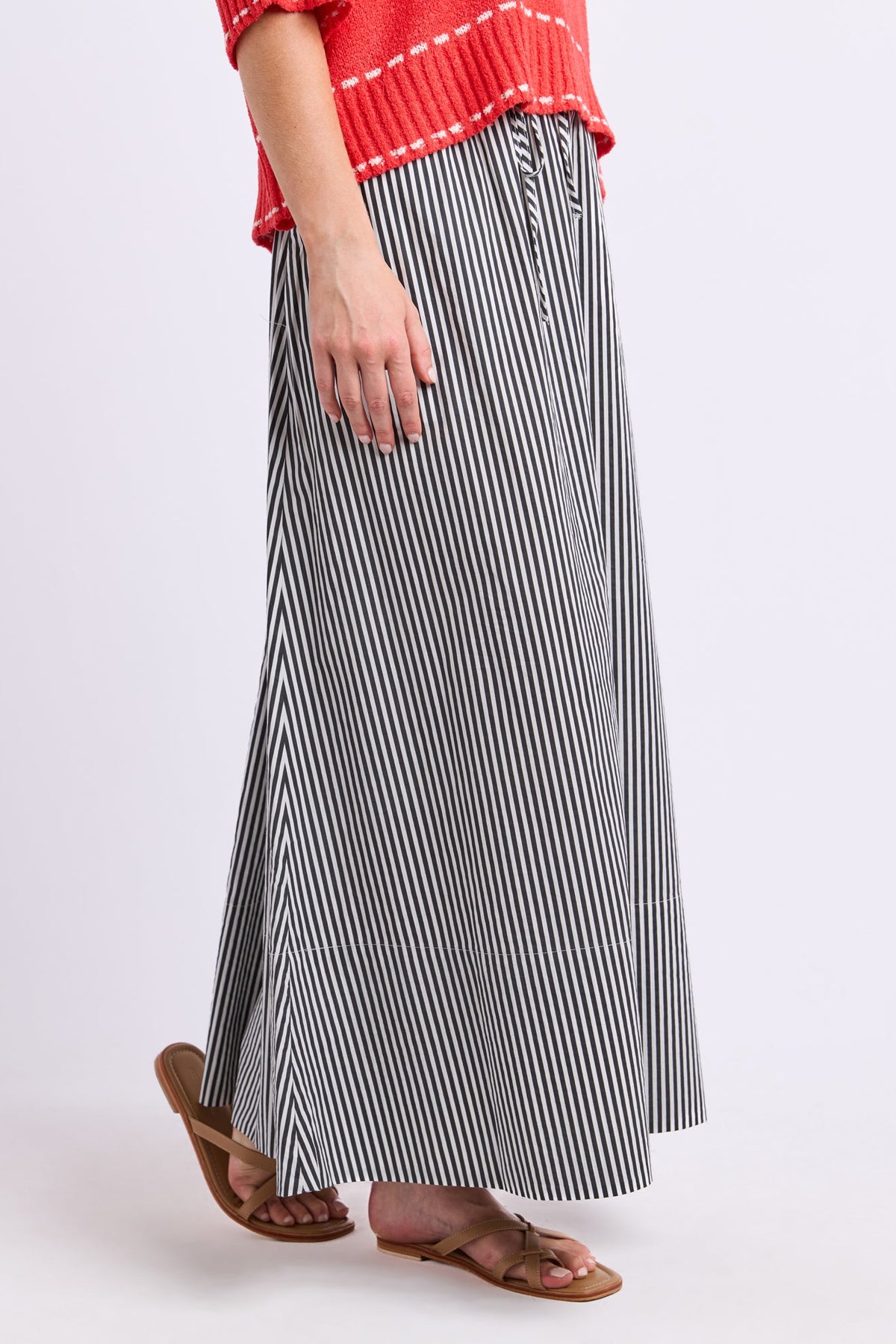 Elm Willow Skirt - Black Stripe