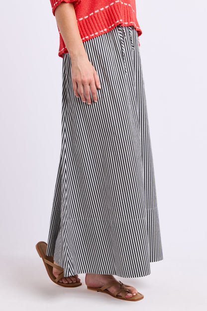 Elm Willow Skirt - Black Stripe