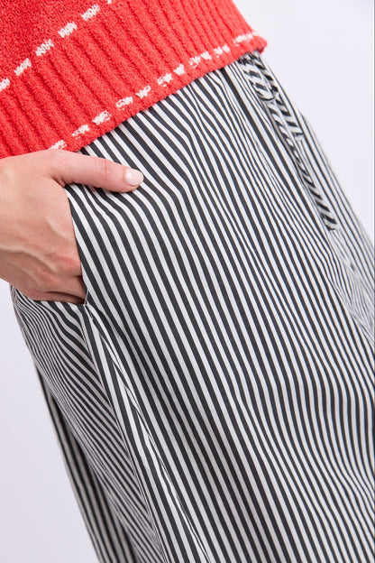 Elm Willow Skirt - Black Stripe