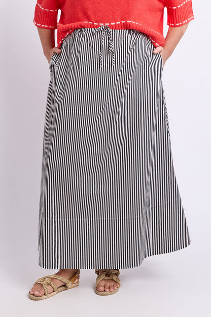 Elm Willow Skirt - Black Stripe