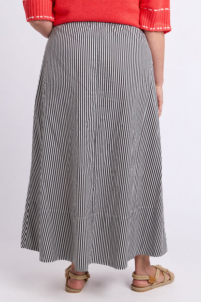 Elm Willow Skirt - Black Stripe