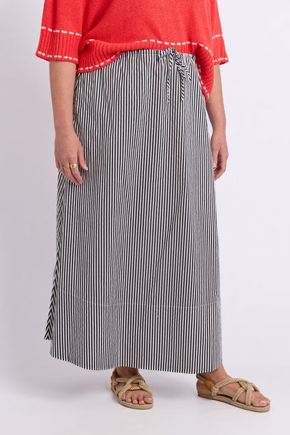 Elm Willow Skirt - Black Stripe