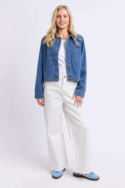 Elm Essie Denim Jacket - Mid Blue Wash