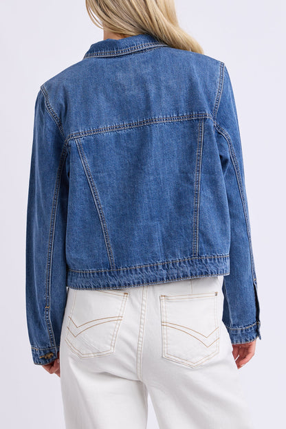 Elm Essie Denim Jacket - Mid Blue Wash