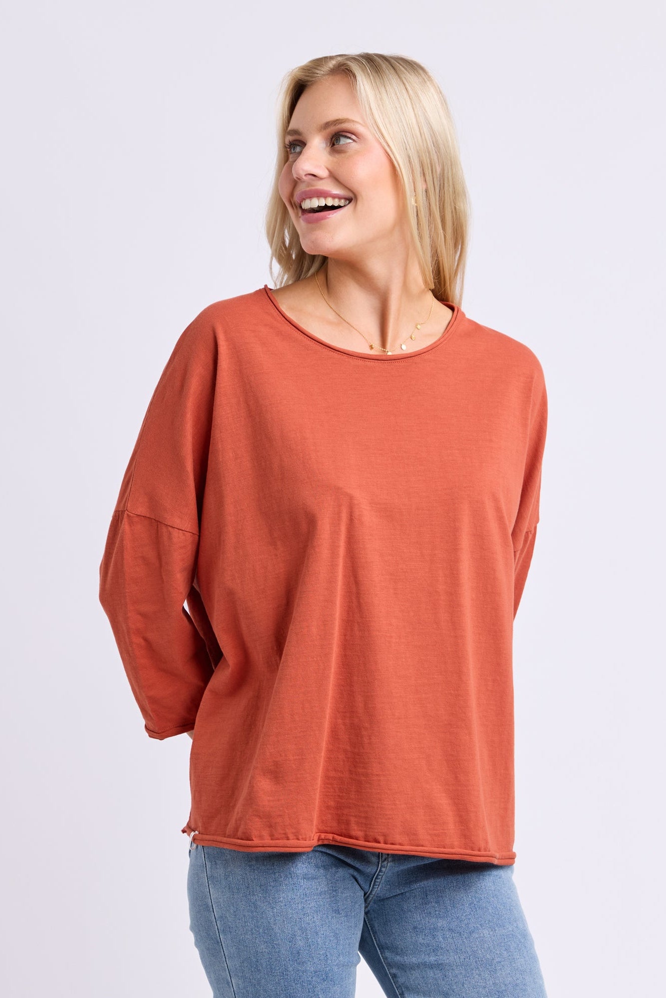 Elm Anya L/S Tee - Earth Brown