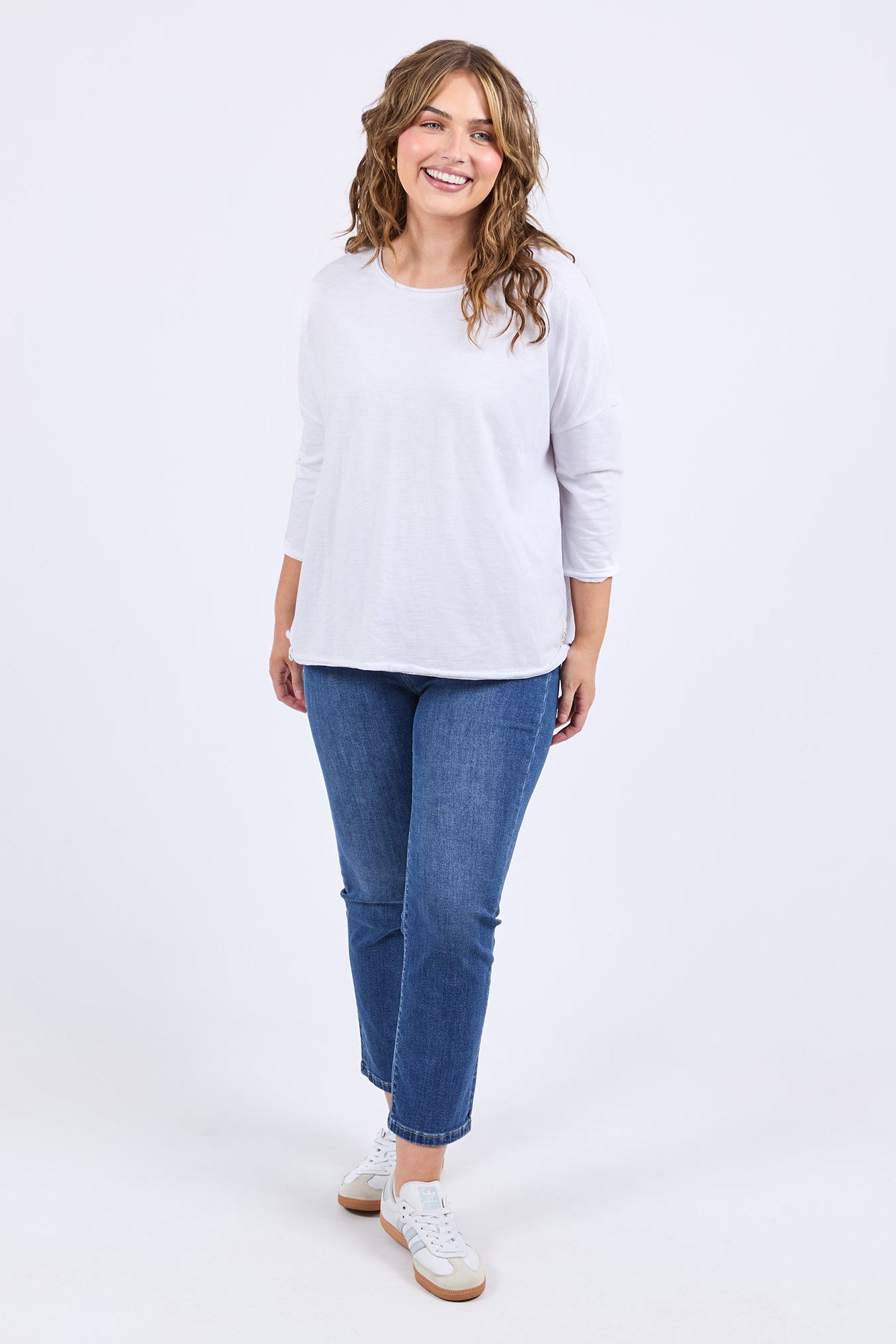 Elm Anya L/S Tee - White