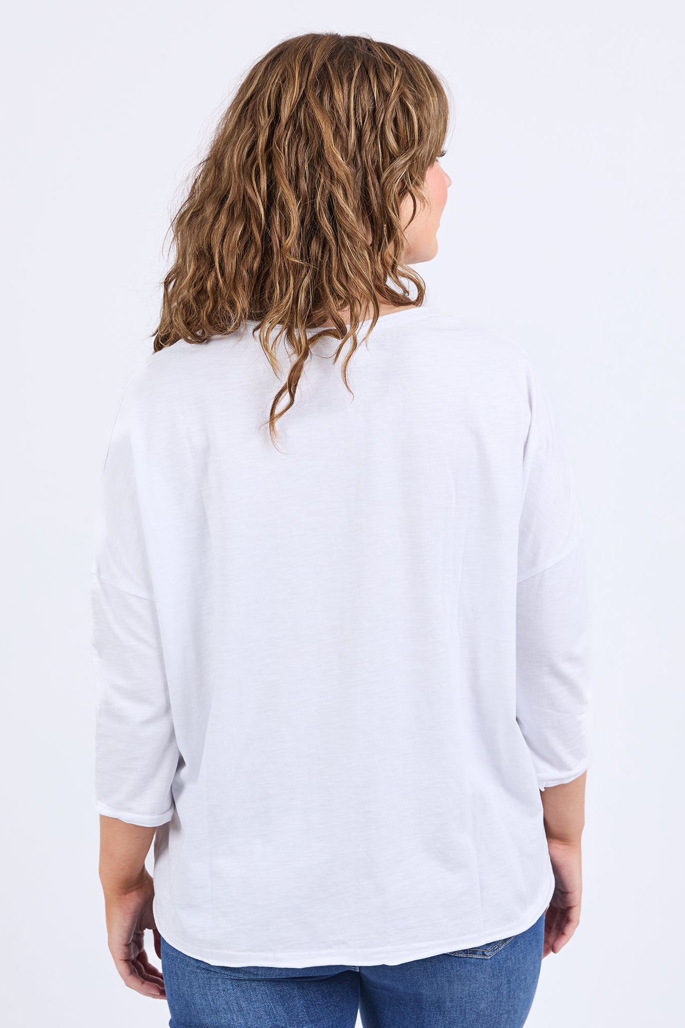 Elm Anya L/S Tee - White