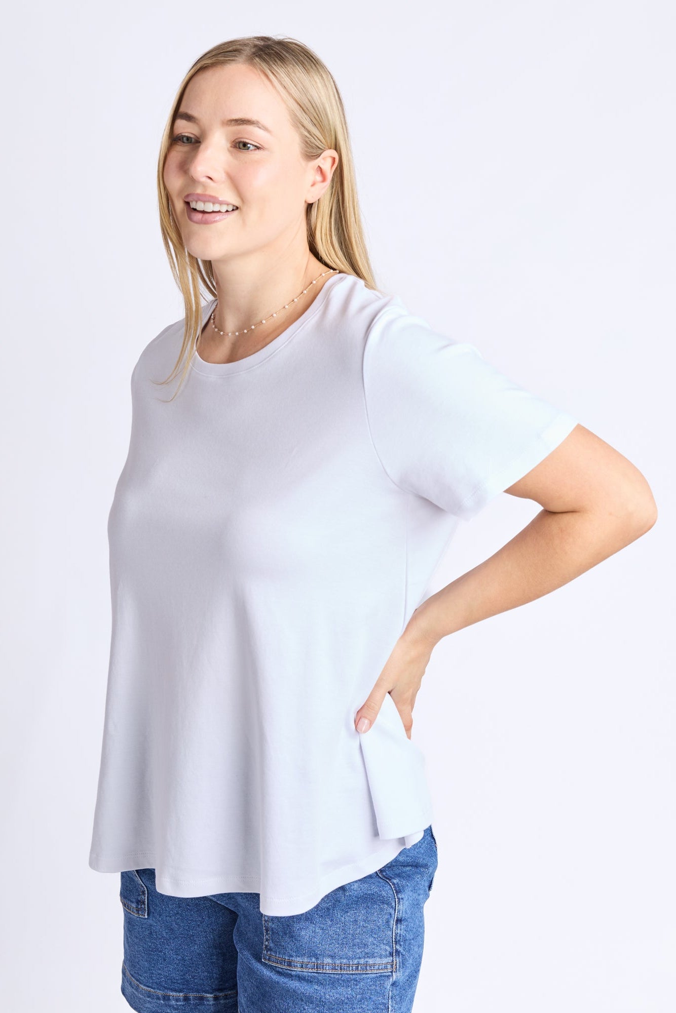 Elm Daisy Tee - White