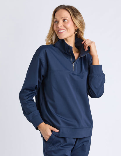 Alexis Half Zip - Navy