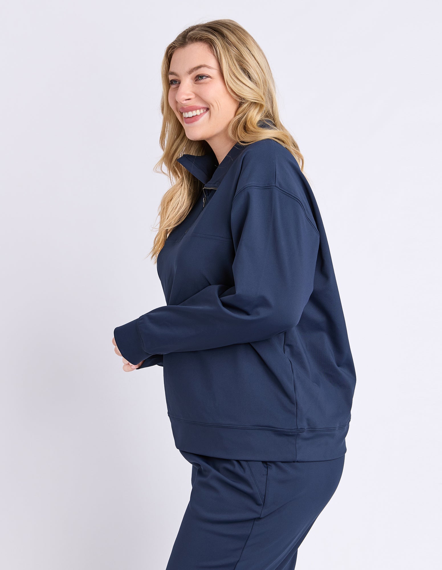 Alexis Half Zip - Navy