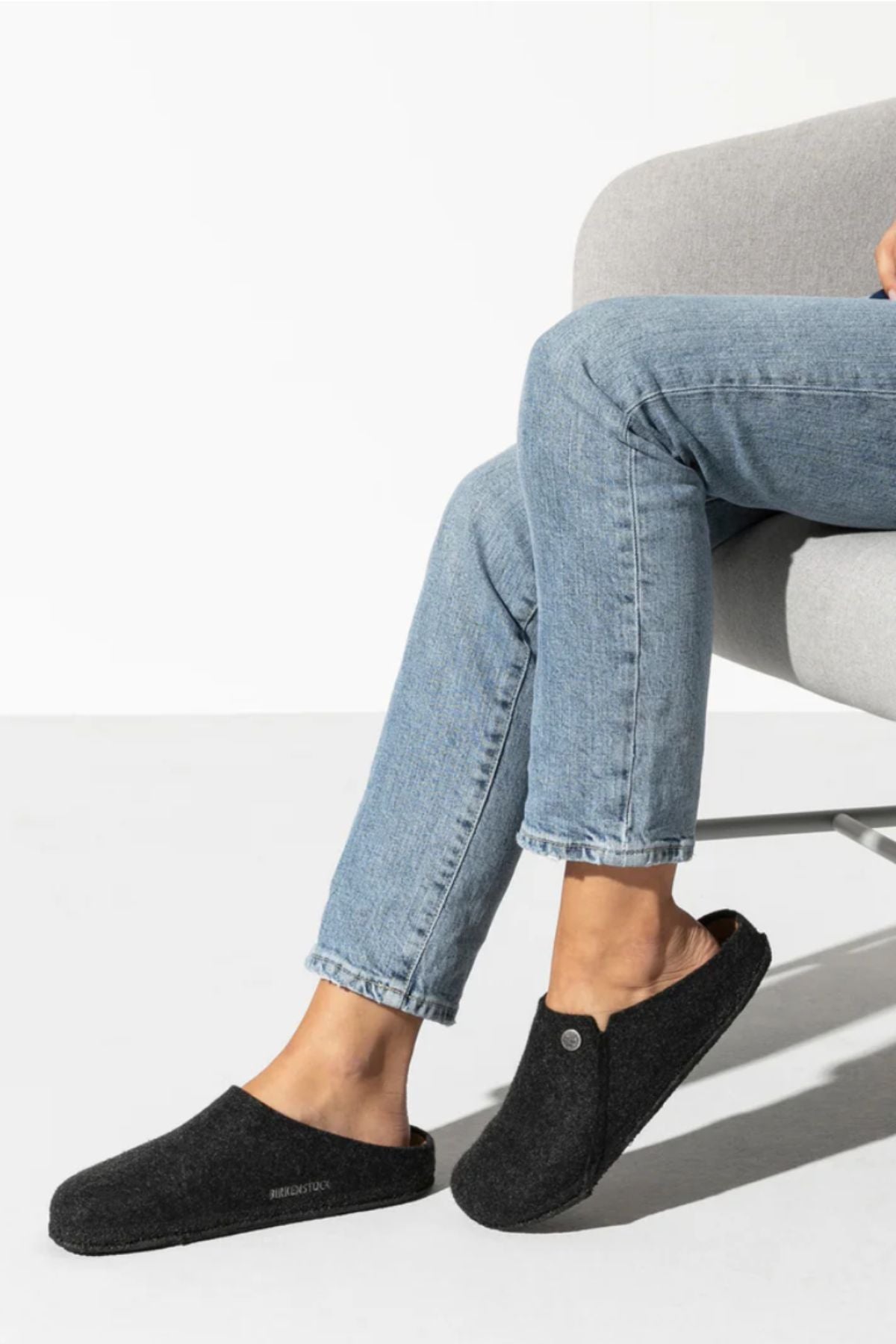 Birkenstock Zermatt Wool Felt Slipper - Anthracite