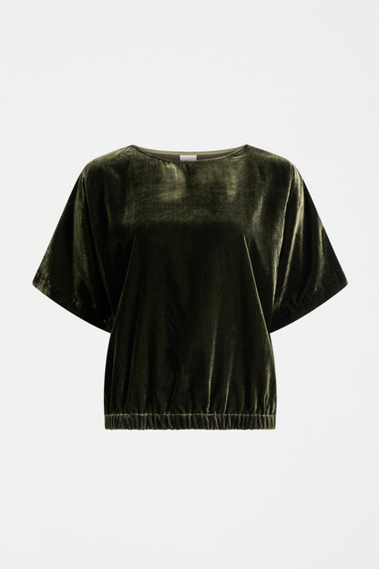 Elk Suuri Gathered Top - Olive