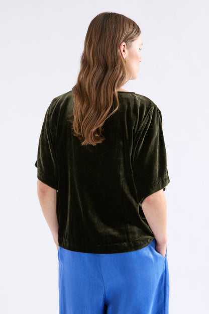 Elk Suuri Gathered Top - Olive
