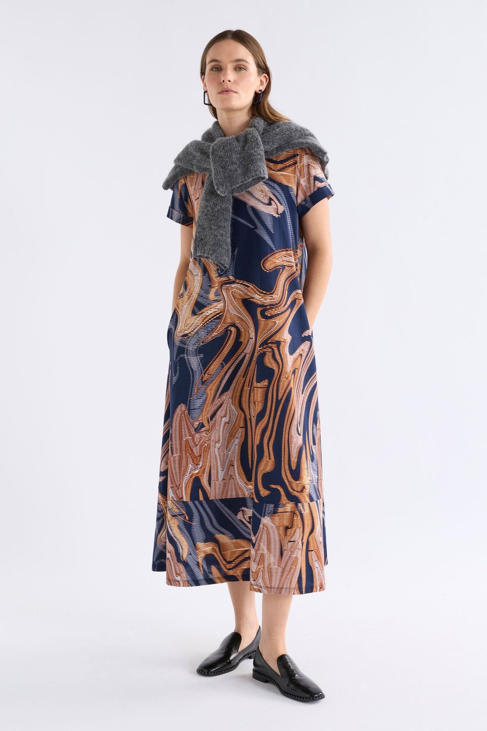 Elk Haki Dress - Brandr Print