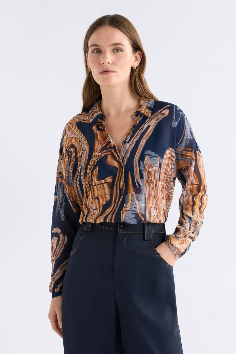 Elk Eir Sheer Shirt - Brandr Print