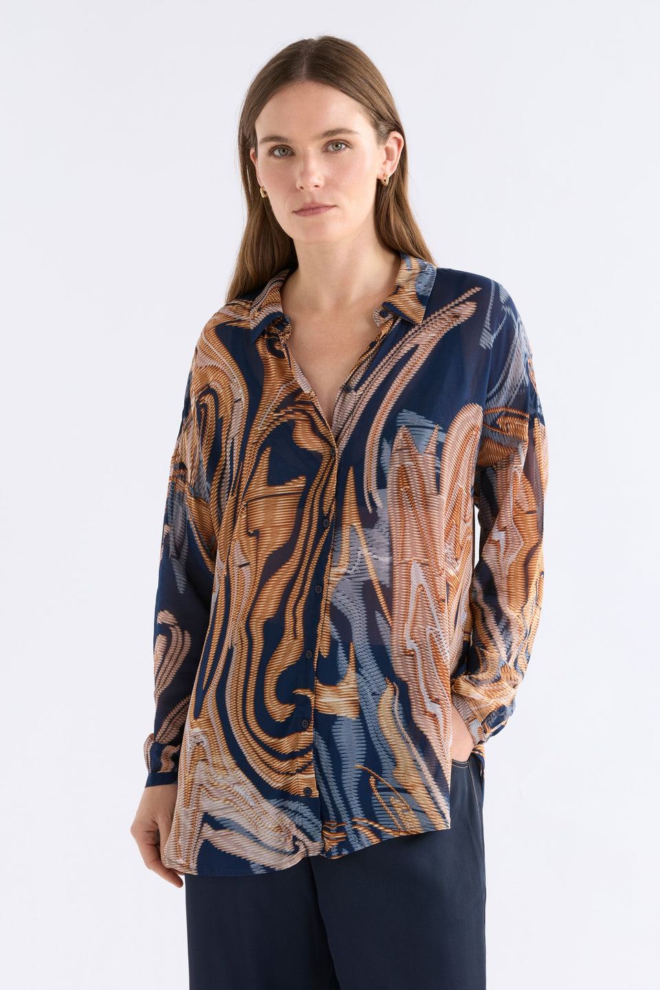 Elk Eir Sheer Shirt - Brandr Print