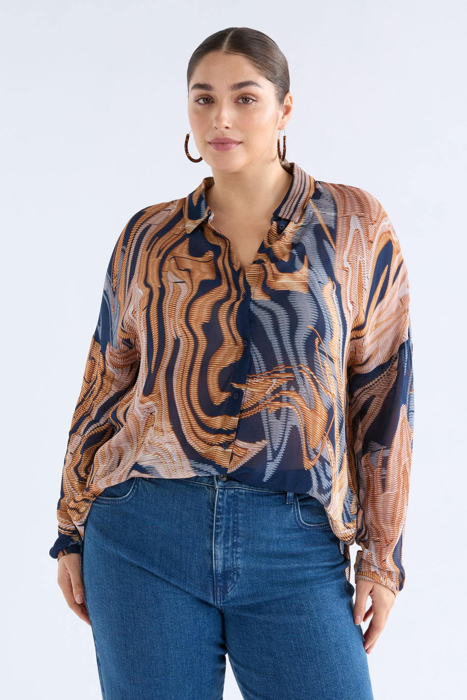 Elk Eir Sheer Shirt - Brandr Print