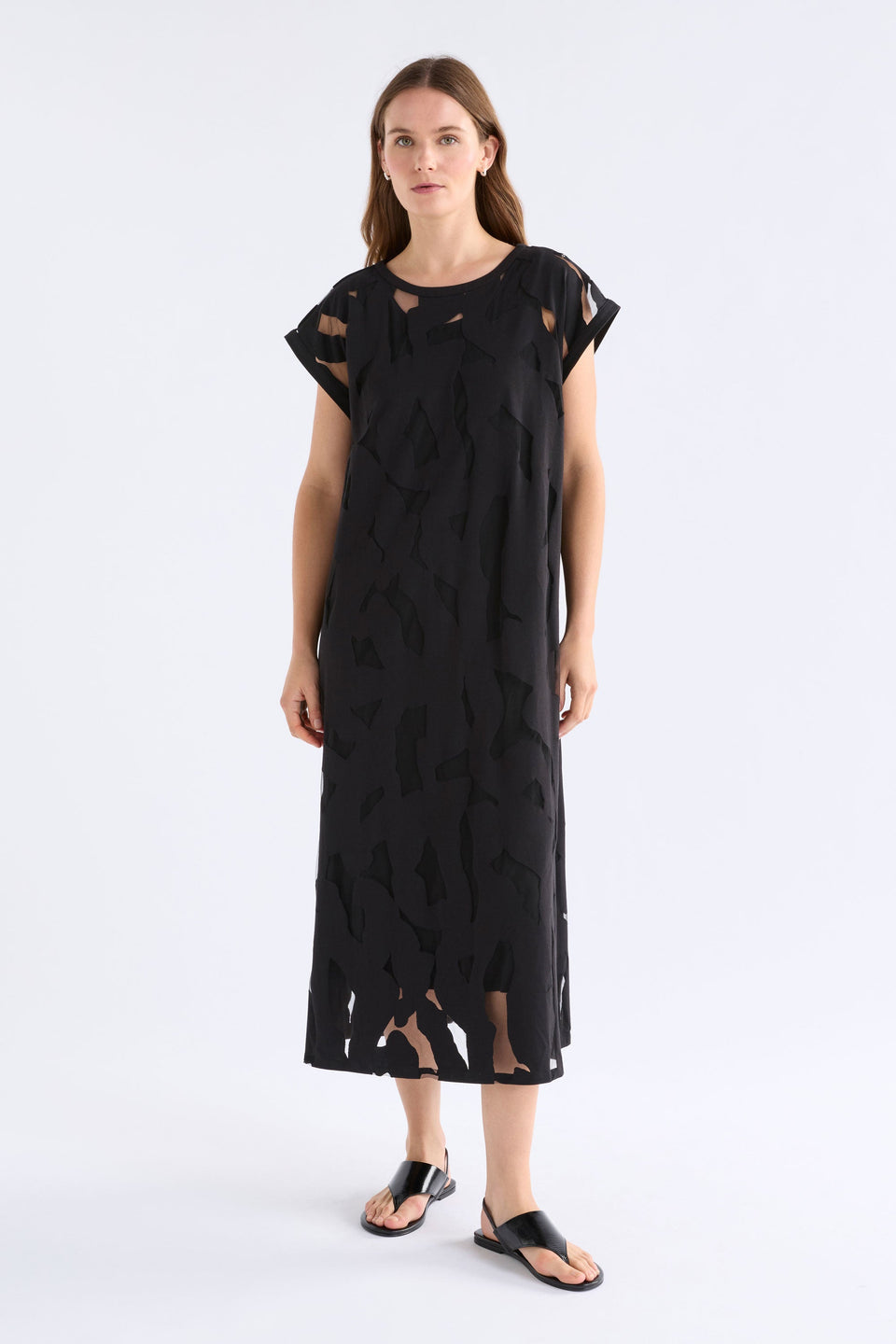 Elk Varr Burnout Dress - Black