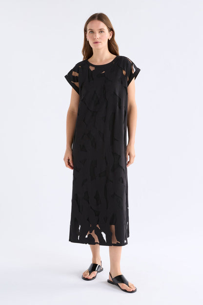 Elk Varr Burnout Dress - Black