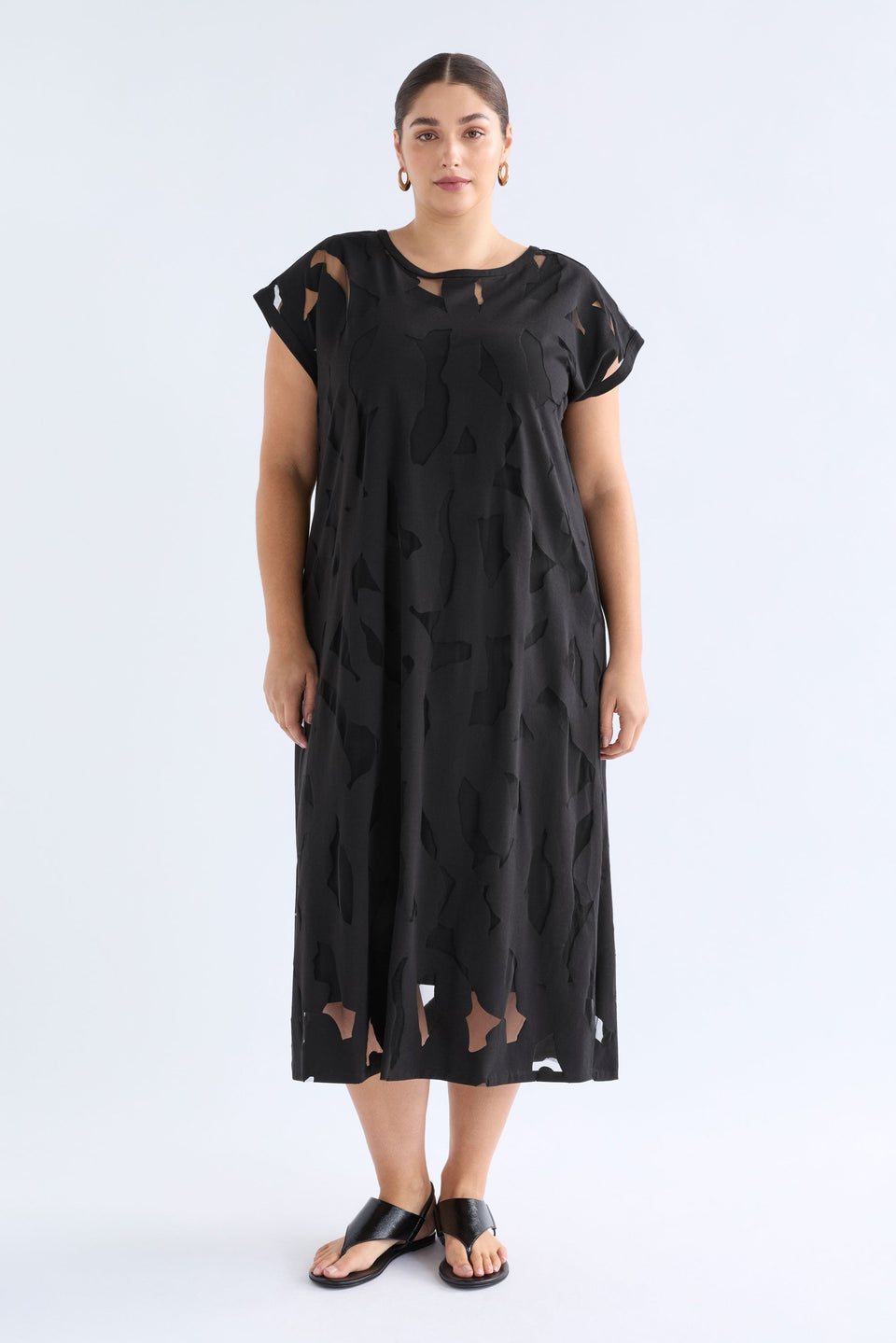 Elk Varr Burnout Dress - Black