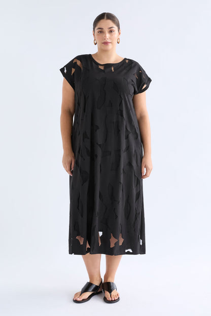 Elk Varr Burnout Dress - Black