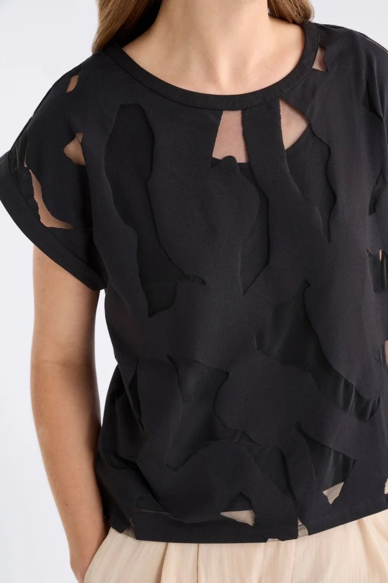 Elk Varr Burnout Top - Black