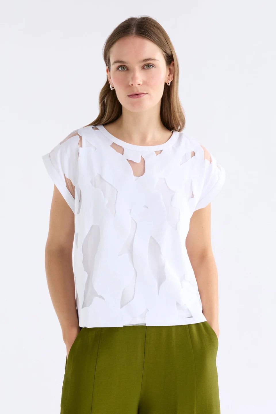 Elk Varr Burnout Top - White