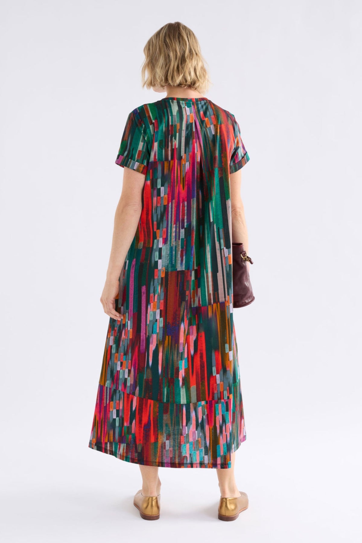 Elk Haki Dress - Mella Print