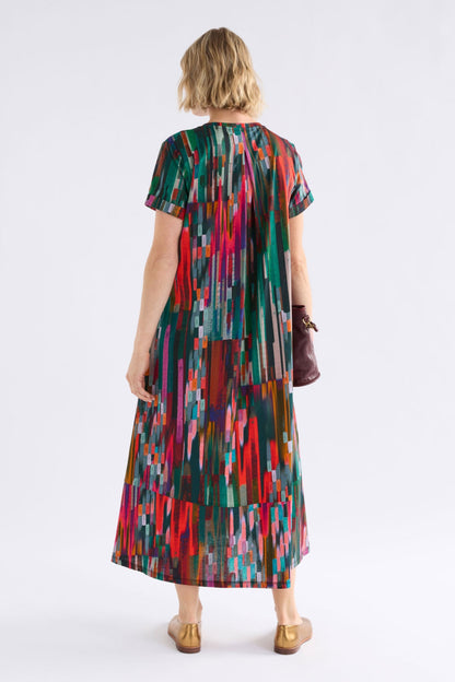 Elk Haki Dress - Mella Print