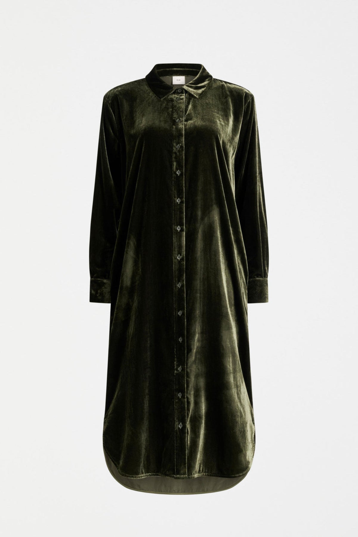 Elk Suuri Velvet Dress - Olive