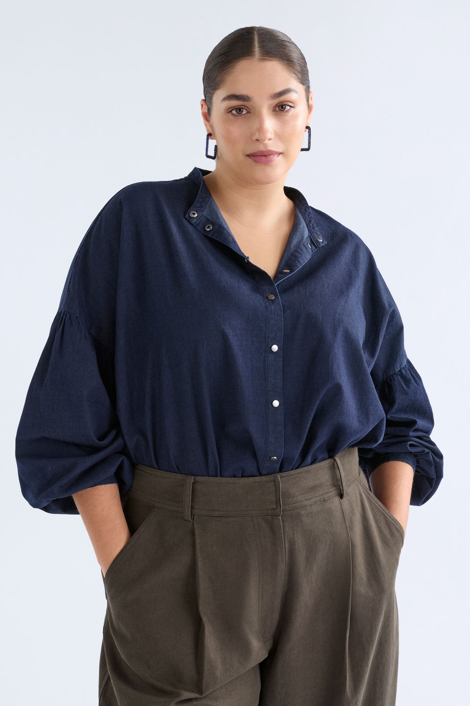 Elk Albez Shirt - Dk Blue Denim