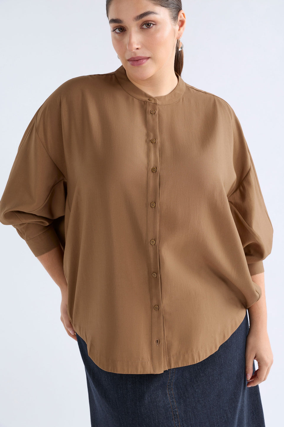 Elk Ahren Shirt - Dark Toffee