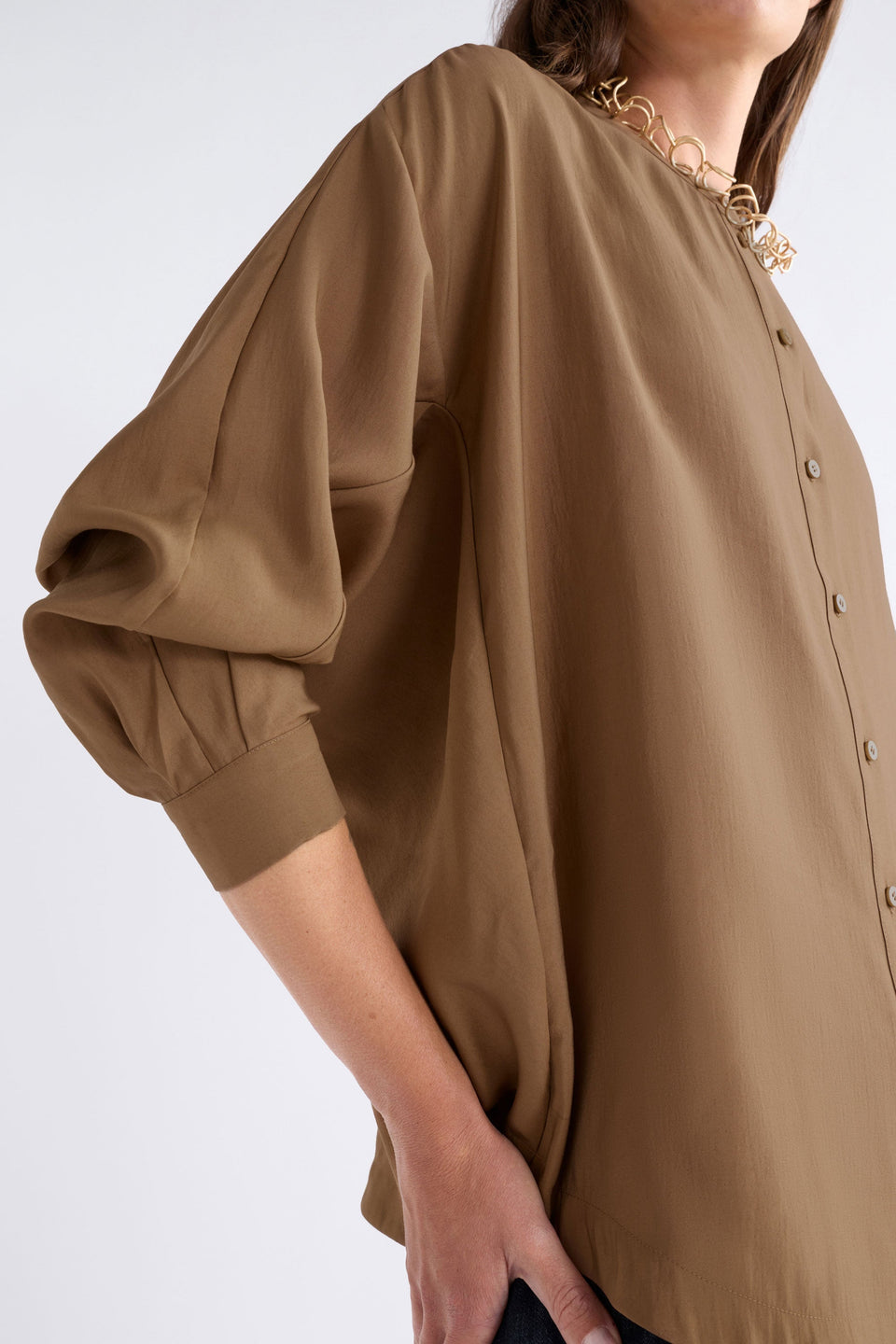 Elk Ahren Shirt - Dark Toffee