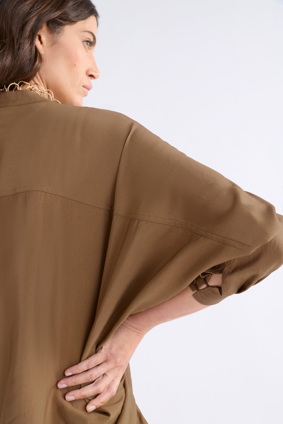 Elk Ahren Shirt - Dark Toffee