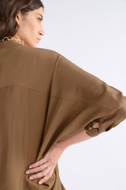 Elk Ahren Shirt - Dark Toffee