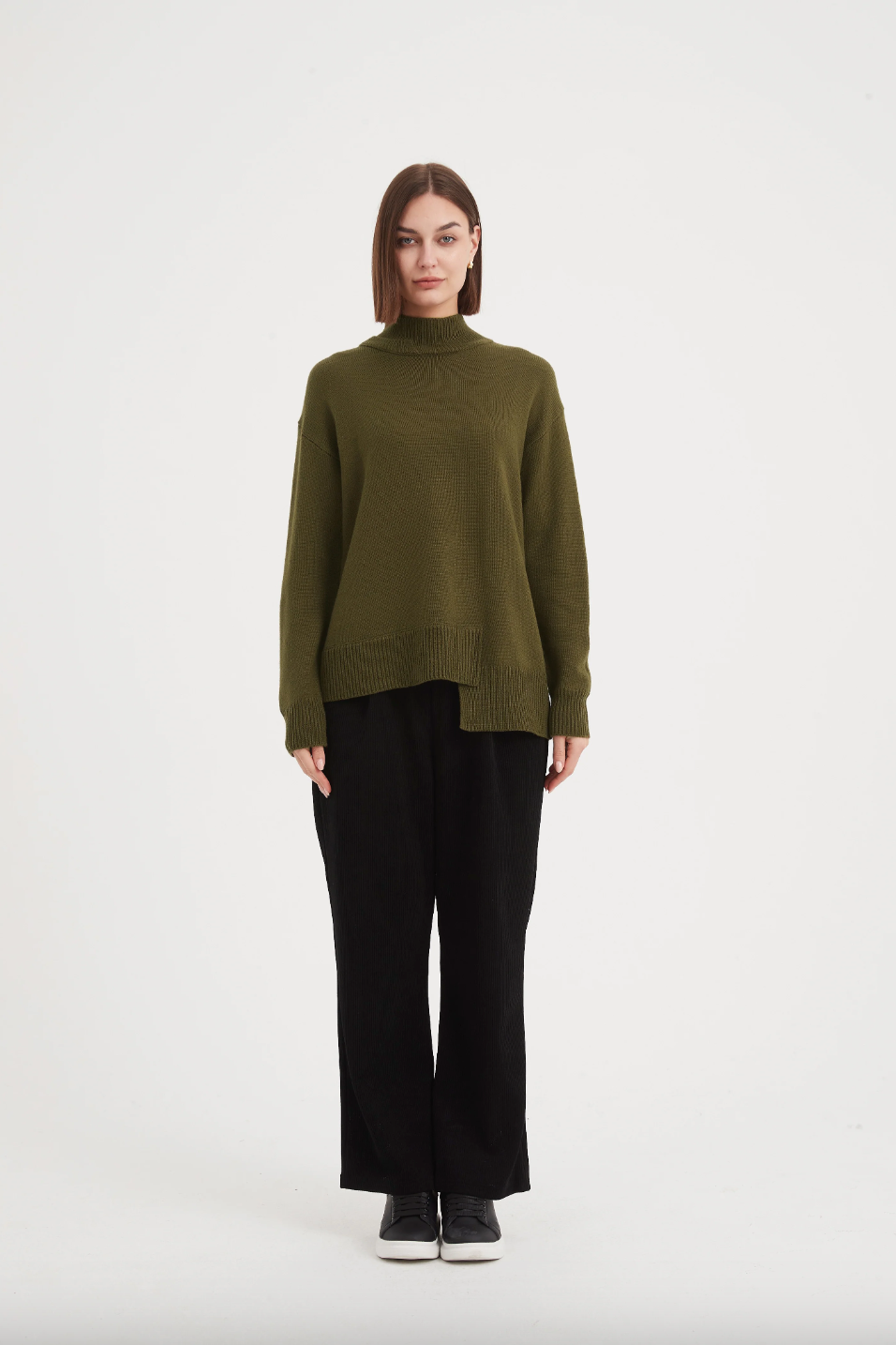 Asymmetric Hem Knit