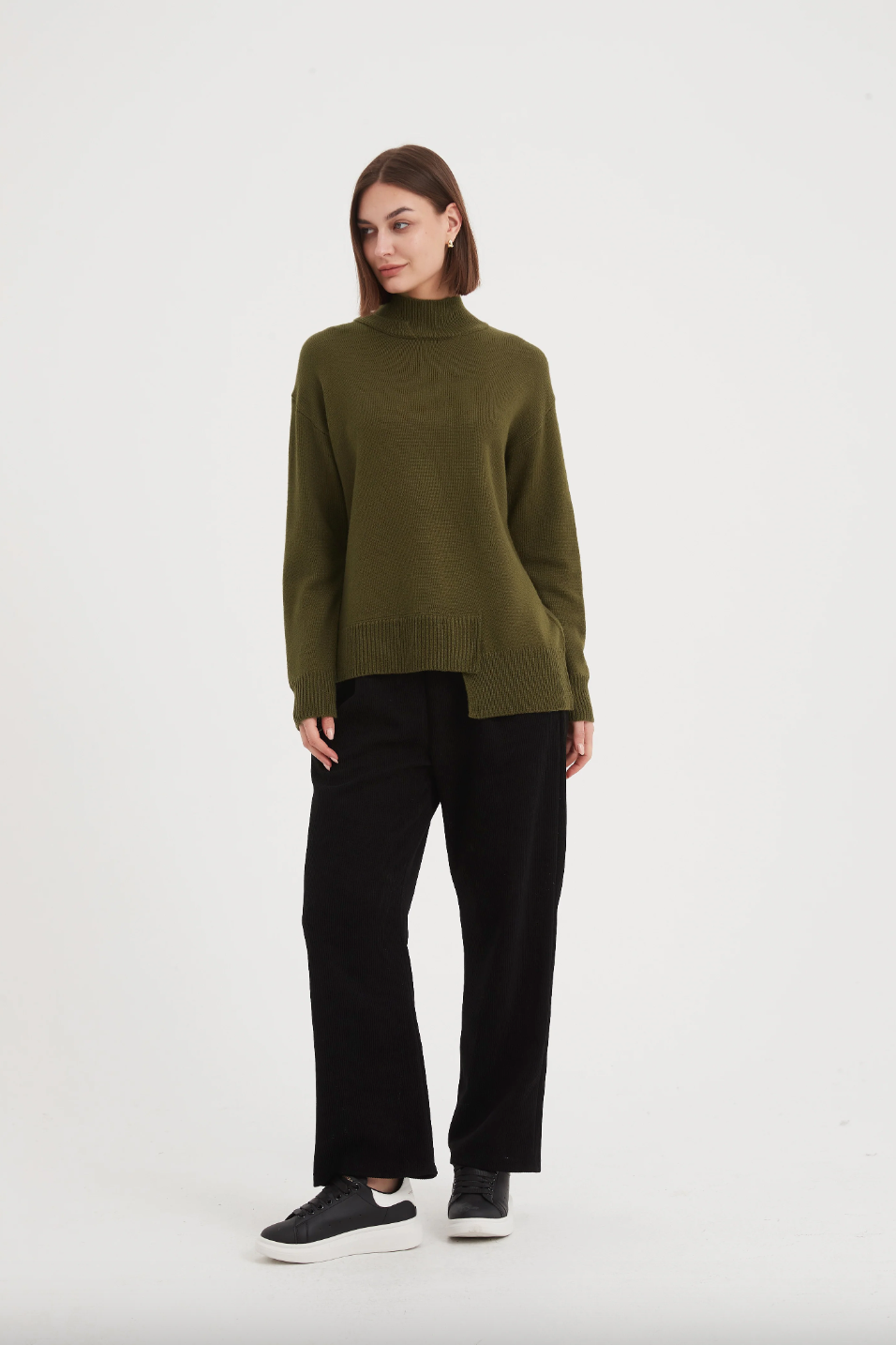 Asymmetric Hem Knit