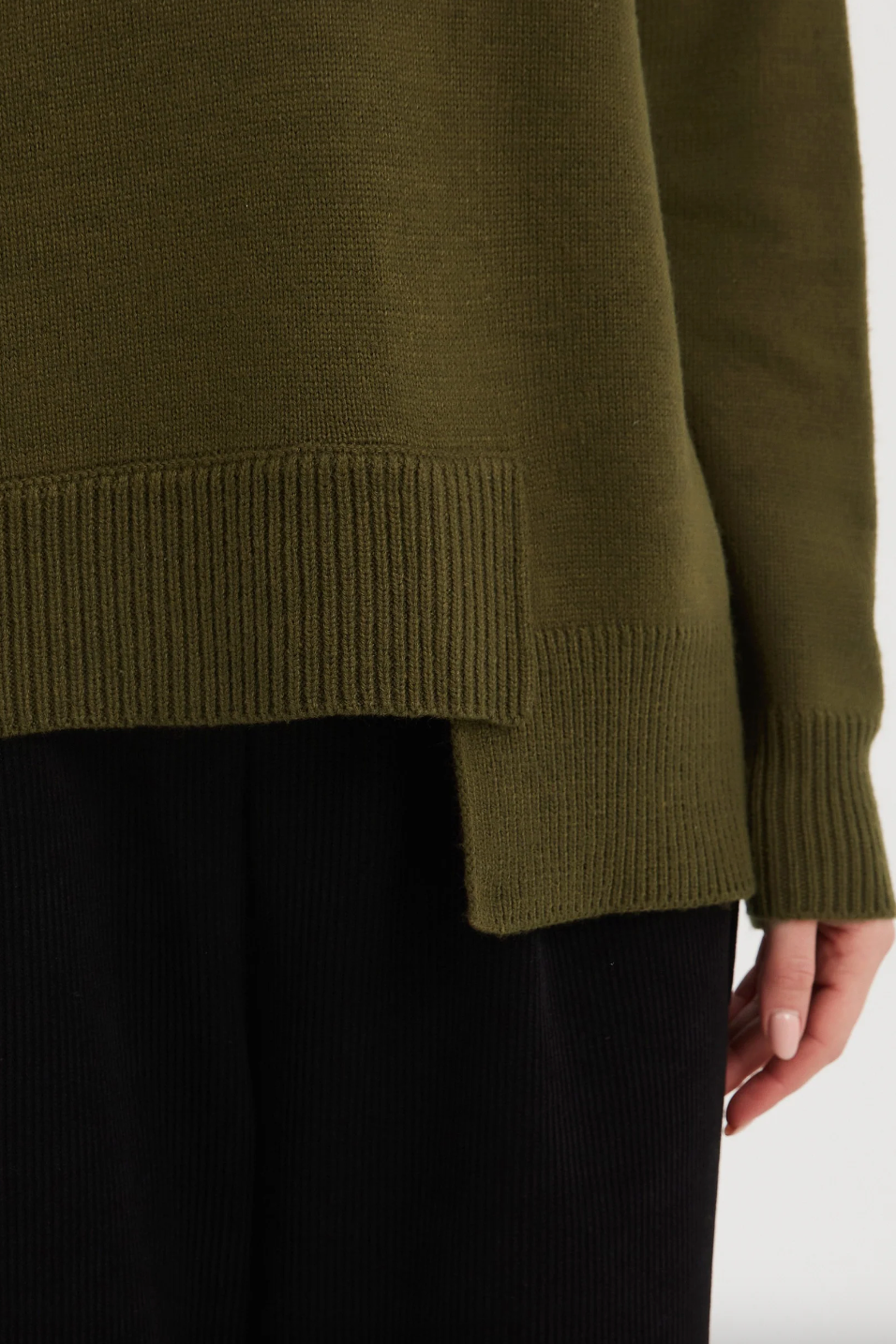 Asymmetric Hem Knit