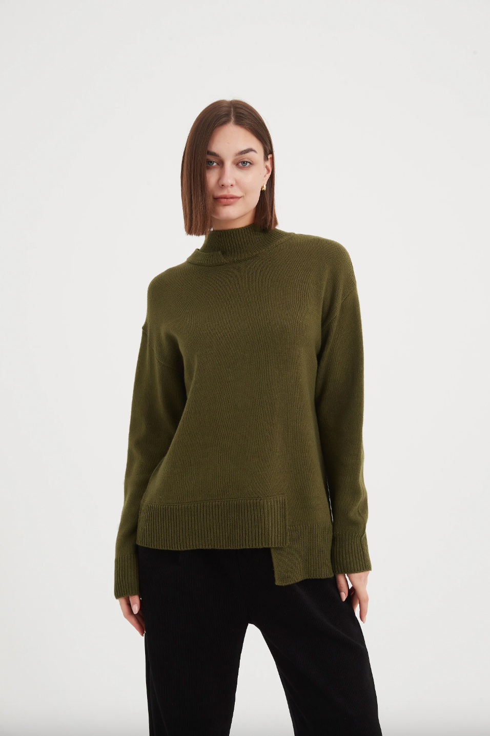 Asymmetric Hem Knit