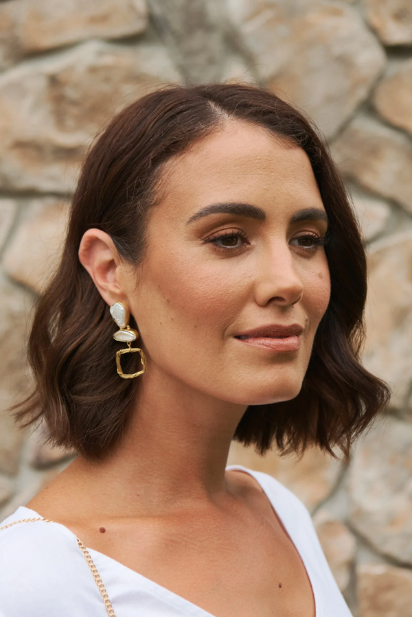 Awaken Earring - Pearl/Gold