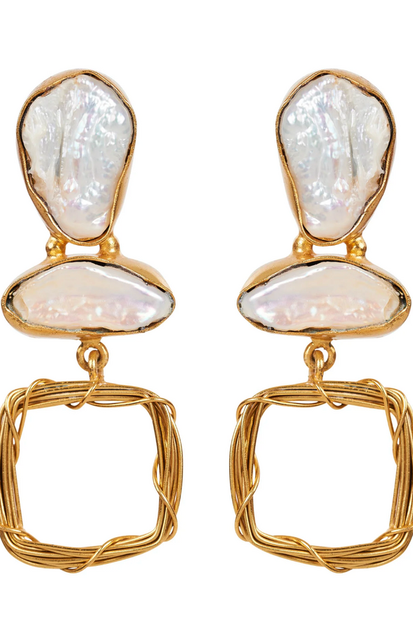 Awaken Earring - Pearl/Gold