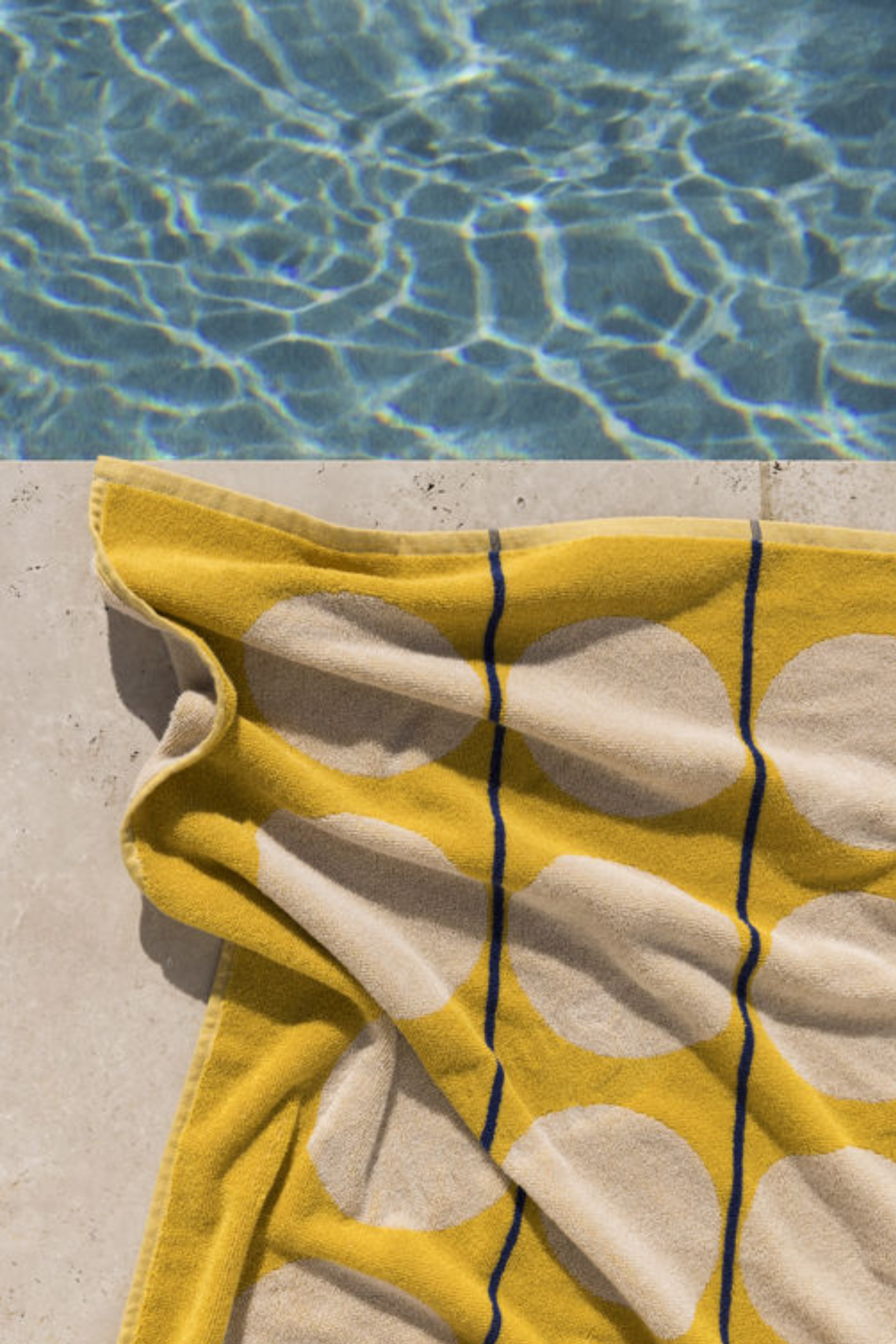 Abacus Beach Towel - Daffodil/Cream