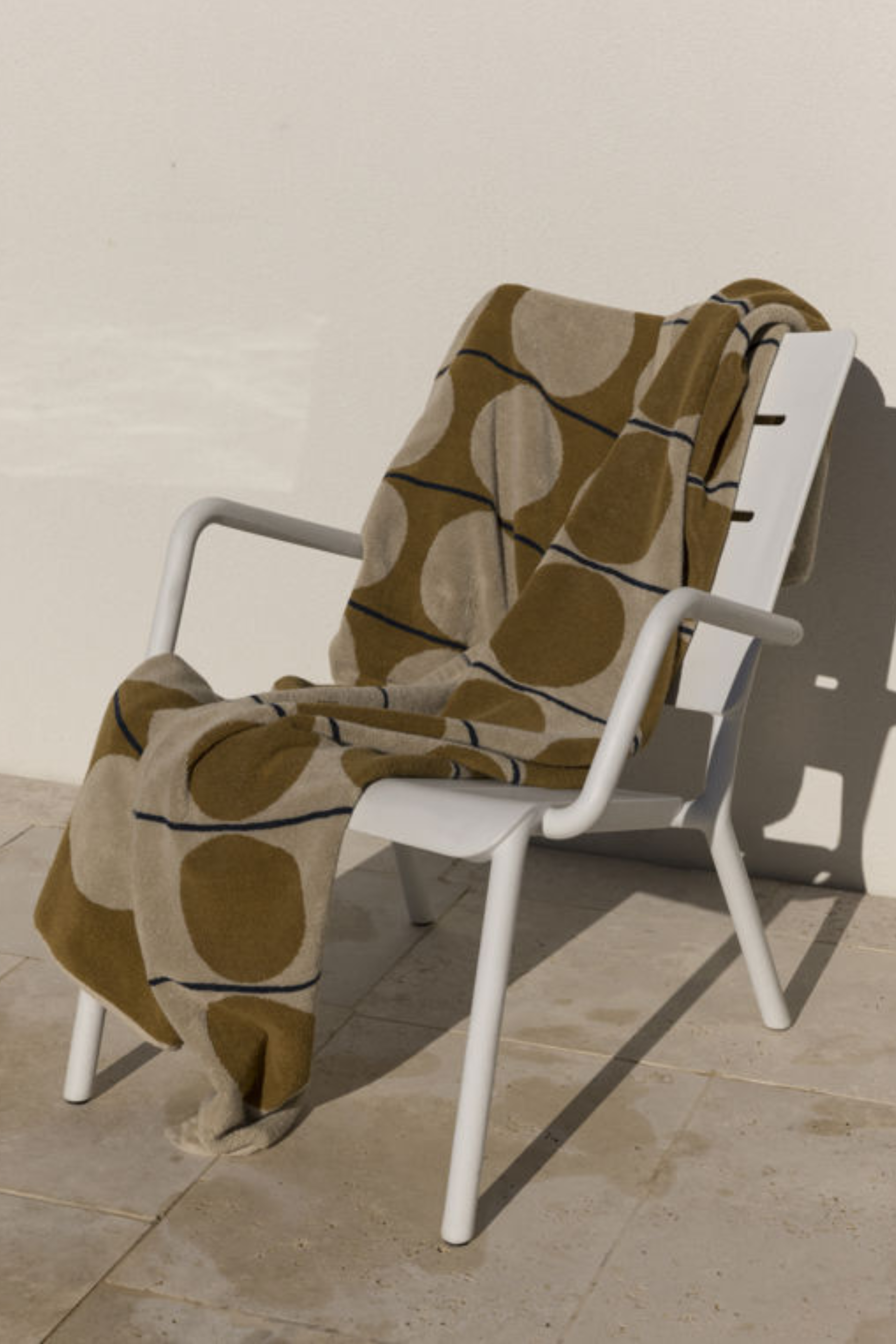 Abacus Beach Towel - Oyster/Kumara