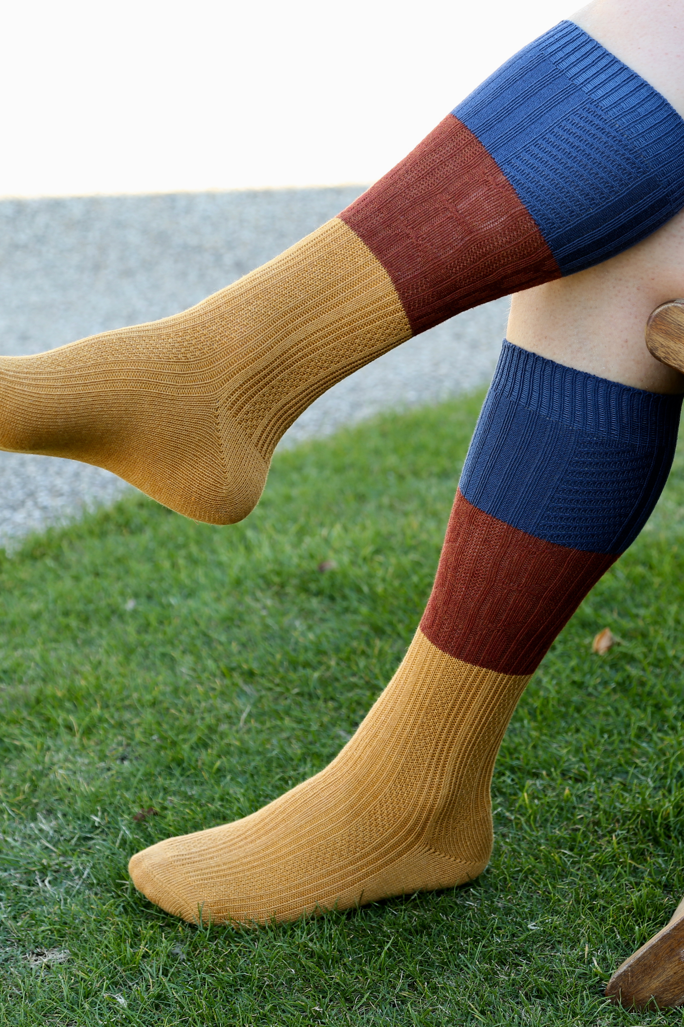 Adventure Long Socks - Cobalt