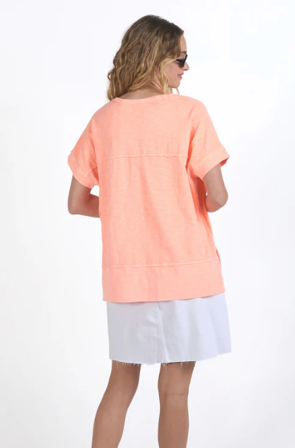 Foxwood Allison Tee - Neon Peach