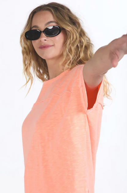 Foxwood Allison Tee - Neon Peach